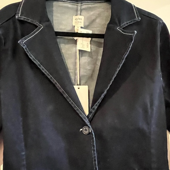 DYLAN Dark Wash Denim Blazer NWT - Picture 4 of 4